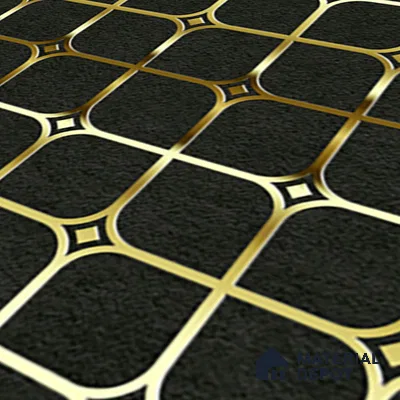 Highlighter Tiles  Tile TL 07252 Plana 8016 GLM (Gold) 1 ft x 1 ft Ceramic Matte Finish - 9 mm  | 2 mm Spacer is Mandatory (Sample)